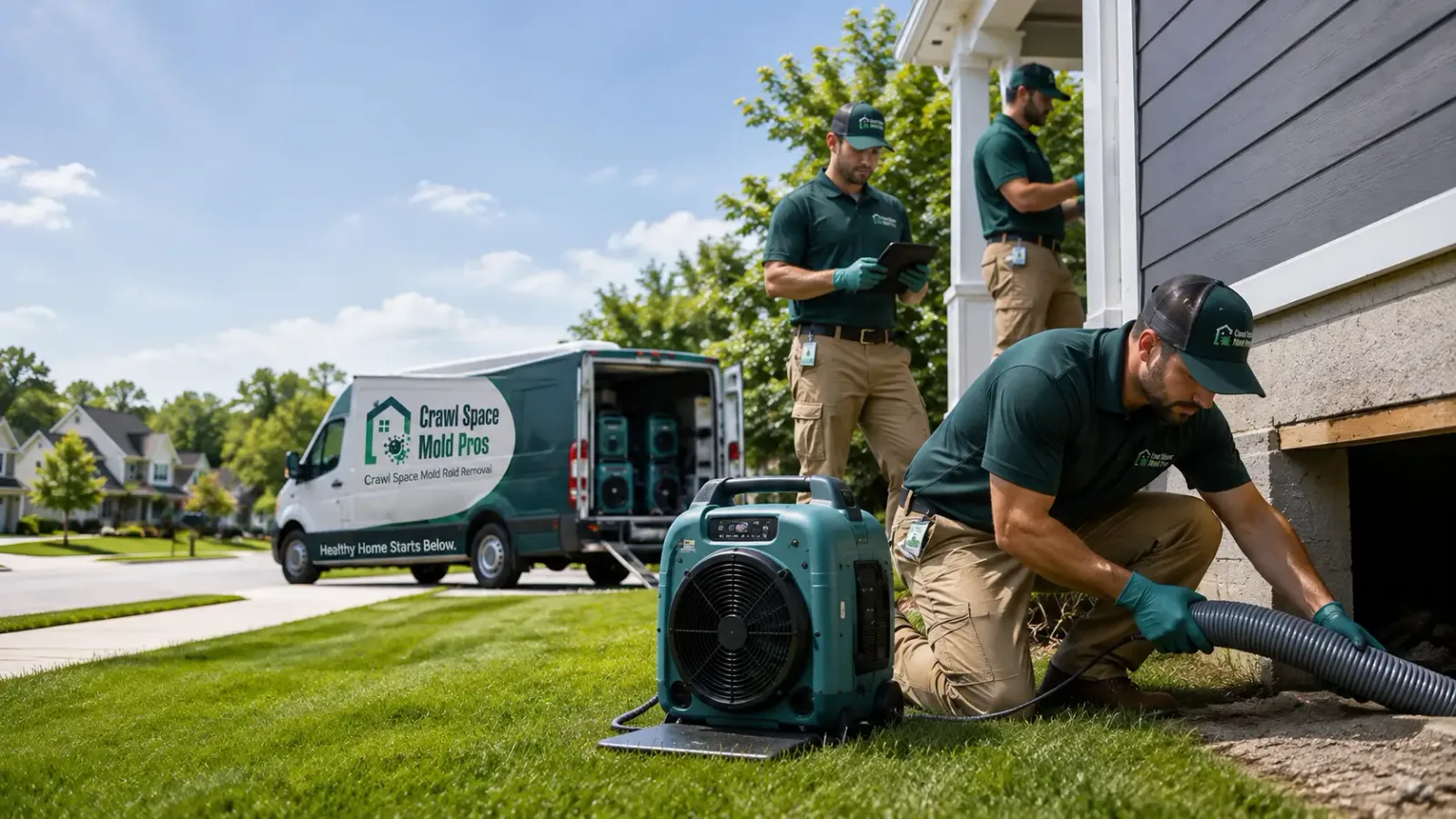Crawl Space Mold Removal in Clarksburg, OH